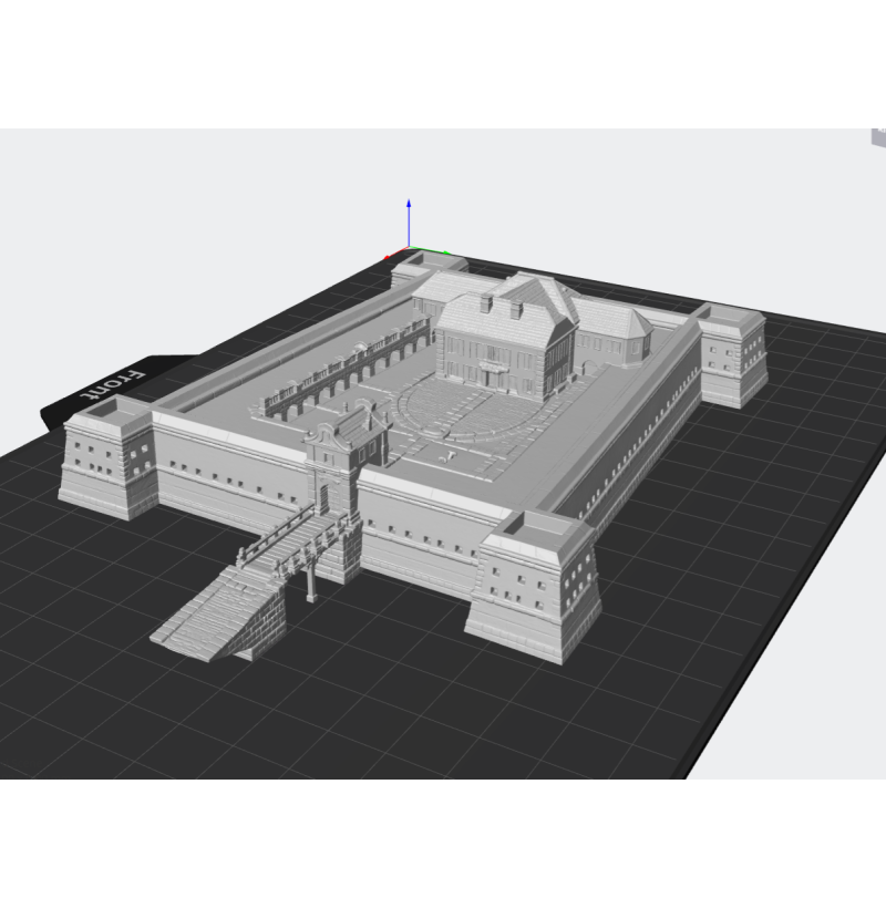 Zbarazh Castle STL Model for 3D Printing