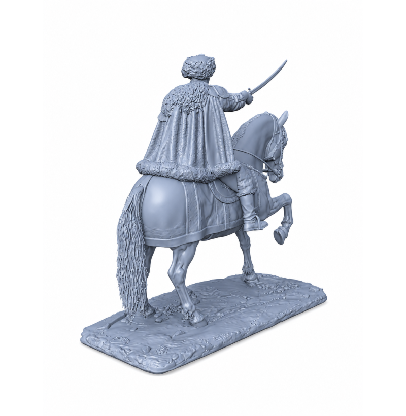 Mounted Polish-Lithuanian Nobleman STL File for 3D Printing