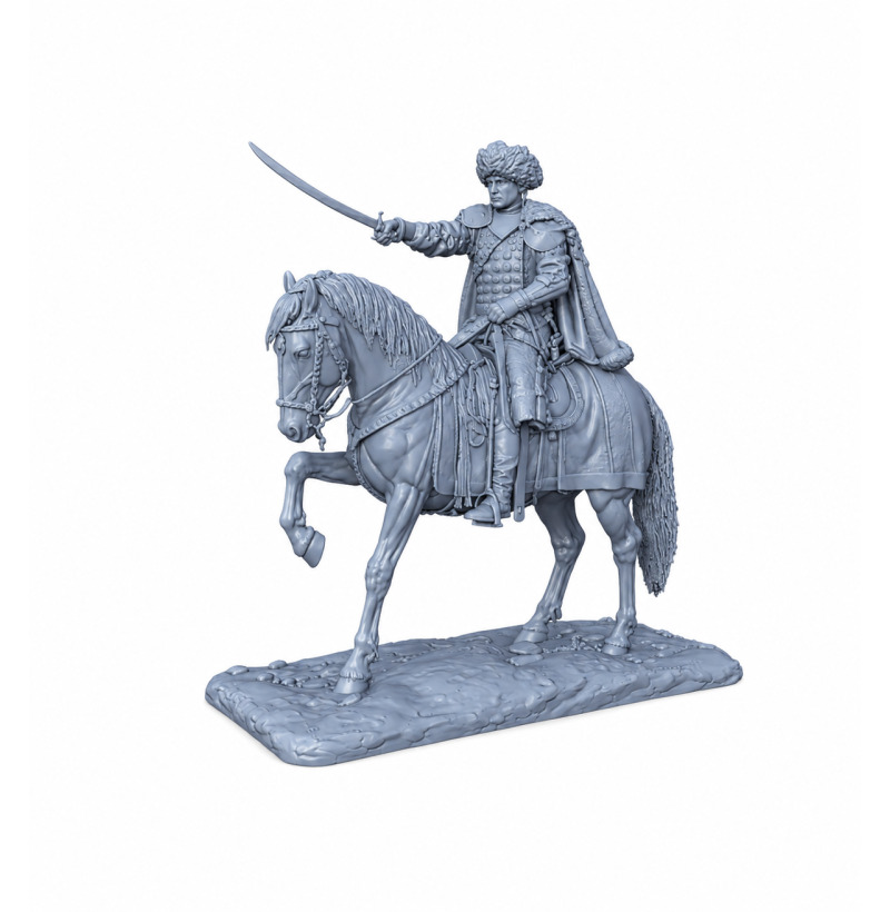 Mounted Polish-Lithuanian Nobleman STL File for 3D Printing