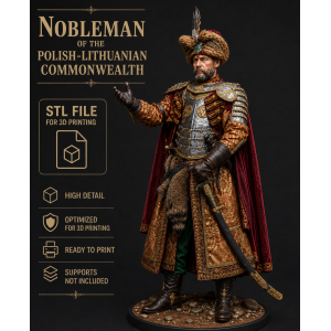 Polish-Lithuanian Nobleman STL File for 3D Printing