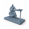 Zaporizhian Cossack with Matchlock Arquebus STL File for 3D Printing