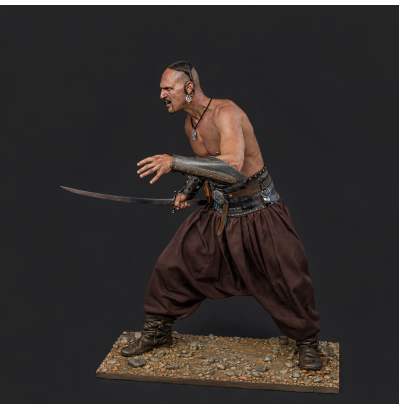Zaporizhian Cossack Warrior — Realistic STL Model for 3D Printing 