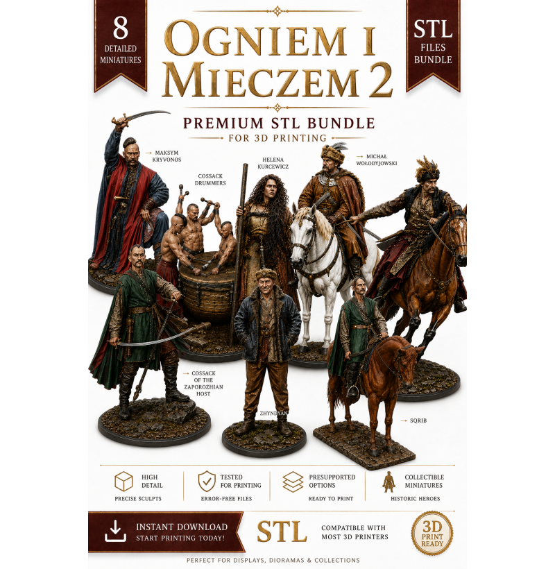 By Fire and Sword 2 Premium STL Bundle for 3D Printing