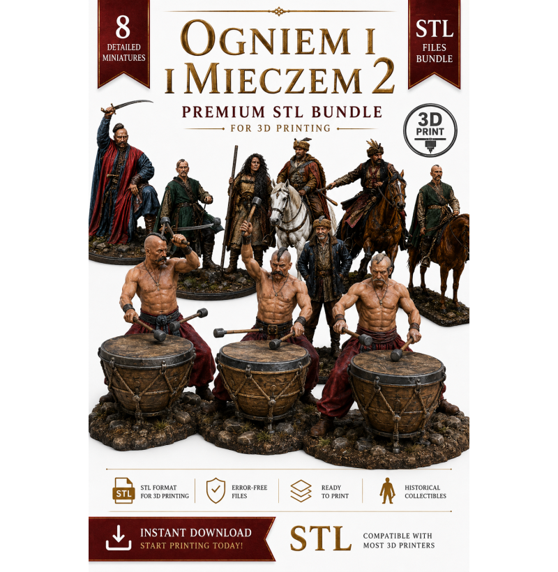 By Fire and Sword 2 Premium STL Bundle for 3D Printing