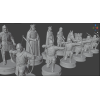Battle of Crécy 1346 Complete Chess Set STL Files for 3D Printing