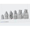 Lewis Chessmen Full Set STL Files — buy for 3D printing