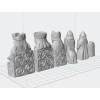 Lewis Chessmen Full Set STL Files — buy for 3D printing