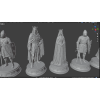French Army of 1346 — Battle of Crécy Chess Set STL Files for 3D Printing