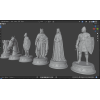 French Army of 1346 — Battle of Crécy Chess Set STL Files for 3D Printing
