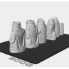 Medieval Viking Chess Set STL – Historical 3D Printable Chess Pieces