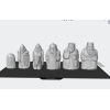 Medieval Viking Chess Set STL – Historical 3D Printable Chess Pieces