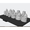 Medieval Viking Chess Set STL – Historical 3D Printable Chess Pieces