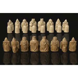 Medieval Viking Chess Set STL – Historical 3D Printable Chess Pieces