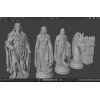 Goth Chess Set STL Files for 3D Printing