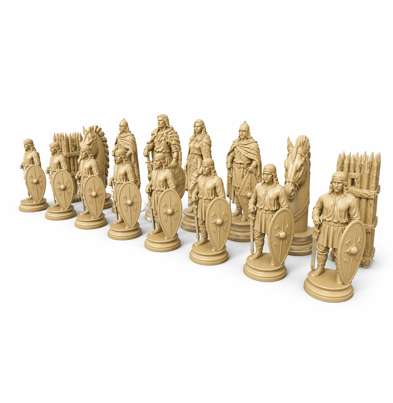 Goth Chess Set STL Files for 3D Printing