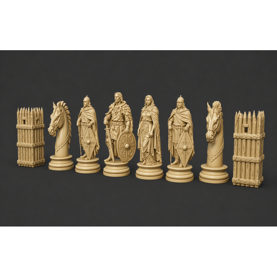 Goth Chess Set STL Files for 3D Printing Goth Chess Set STL Files for 3D Printing