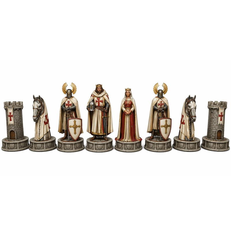 Grunwald Battle Chess Set STL Files for 3D Printing