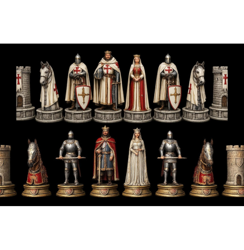 Grunwald Battle Chess Set STL Files for 3D Printing