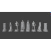 Grunwald Battle Chess Set STL Files for 3D Printing