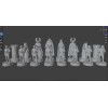 Grunwald Battle Chess Set STL Files for 3D Printing