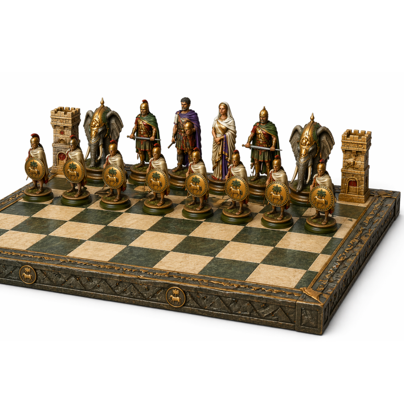 Ancient Carthage Chess Set — STL File for 3D Printing