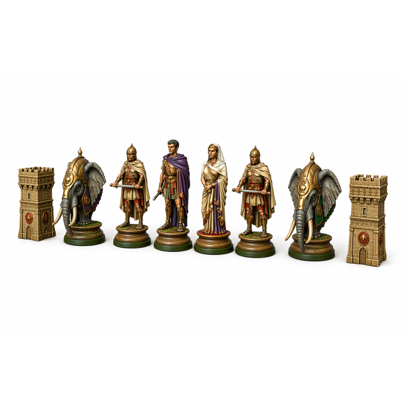 Ancient Carthage Chess Set — STL File for 3D Printing