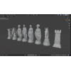 Roman Chess Set STL Files for 3D Printing