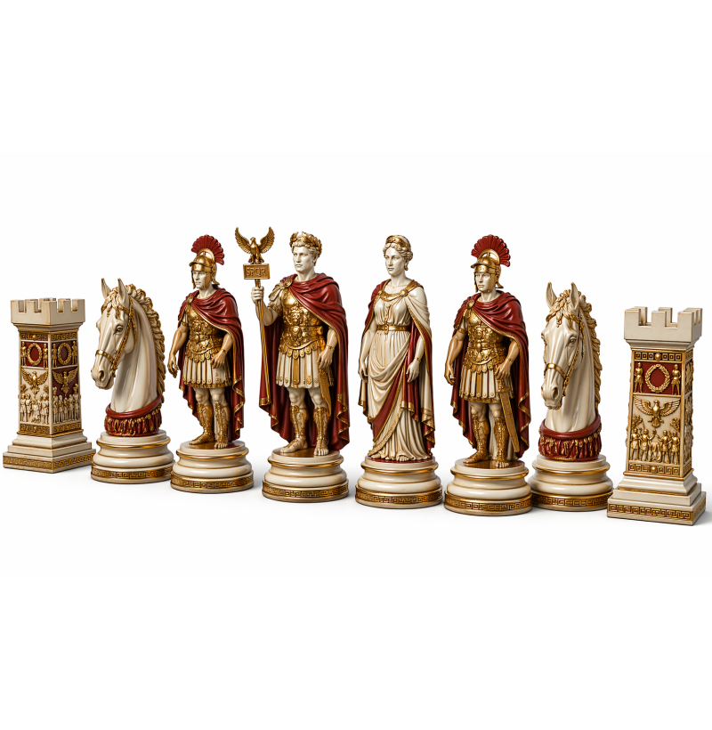 Roman Chess Set STL Files for 3D Printing