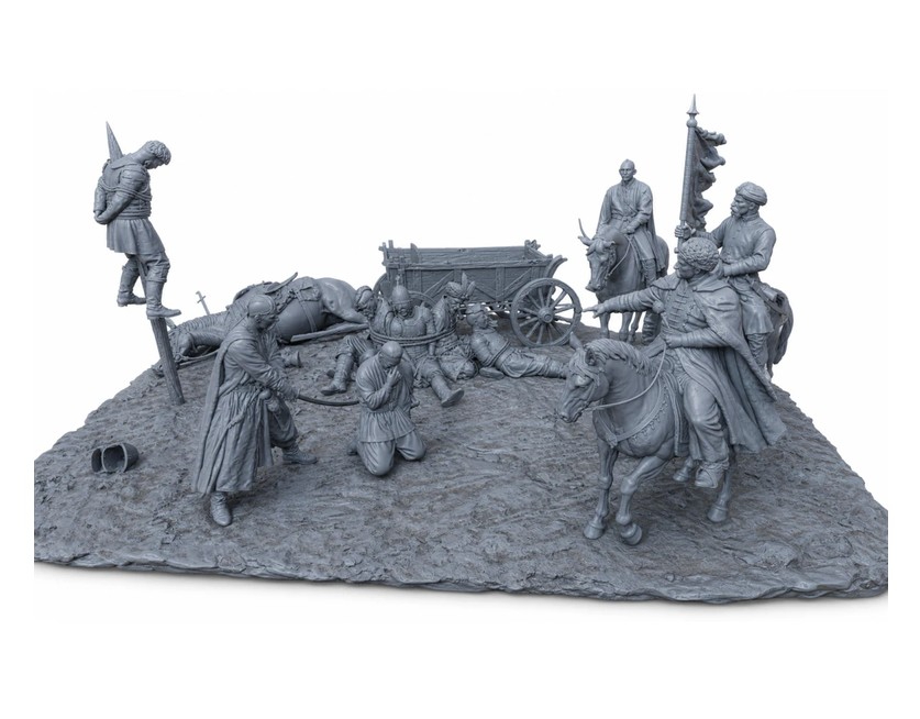 Battle of Batih 1652 STL diorama for 3D printing